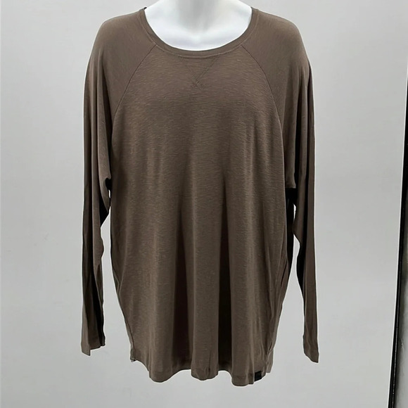 PTO Crew Neck Long Sleeve Shirt in Nutmeg - NWOT - Size XL - Picture 1 of 7